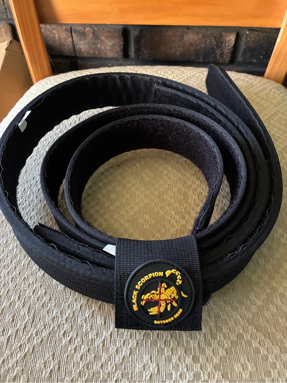 Men's Black Black Scorpion Outdoor Gear Belt Medium
